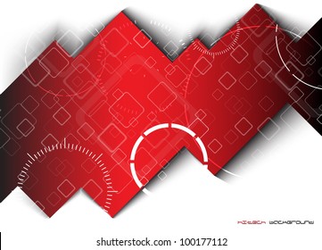 Abstract hi-tech background. Clip-art