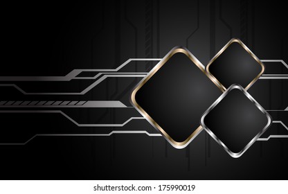 Abstract hi-tech background. Clip-art
