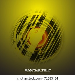 Abstract hi-tech background. Clip-art