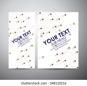Abstract hi-tech brochure business design template or roll up. Vector illustration