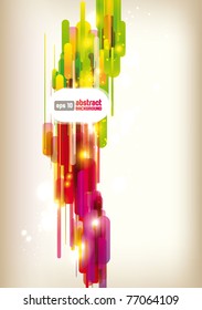 Abstract hi-tech colorful vector background