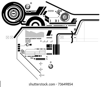 Abstract hi-tech composition