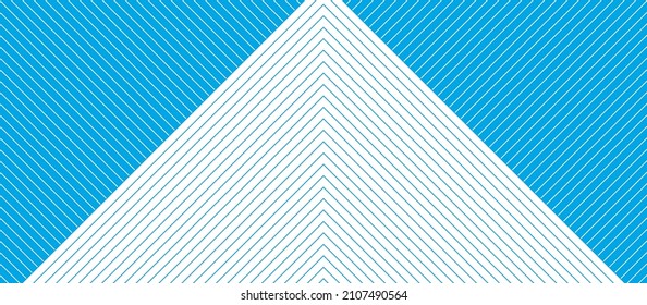 Abstract hi-tech geometric blue and white linear pattern. Vector background