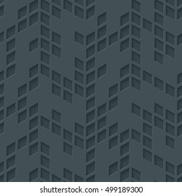 Abstract hi-tech geometric seamless pattern. Neutral tileable background of rhombus mosaic, Vector EPS10.