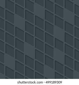 Abstract hi-tech geometric seamless pattern. Neutral tileable background of rhombus mosaic, Vector EPS10.