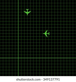 Abstract hi-tech green background. Vector illustration.