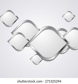 Abstract hi-tech metallic background. Vector design