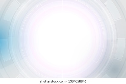 Abstract hi-tech technology futuristic digital innovation concept and circles shape background