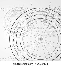 Abstract hi-tech vector background