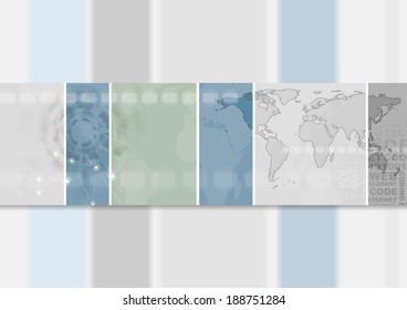 Resumen de diseño de banner vectorial de alta tecnología