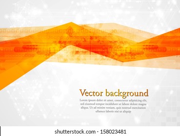 Abstract hi-tech vector bright background