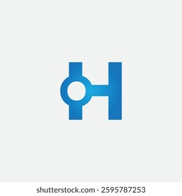 Abstract Ho logo design concept design