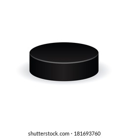 abstract hockey ball on a white background