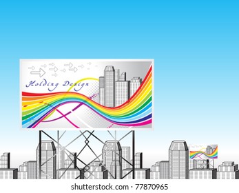 abstract holding design vector illustration