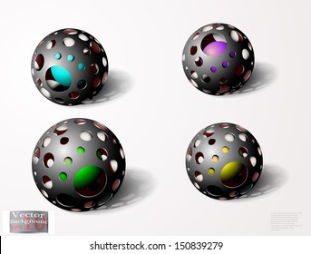 abstract holed spheres