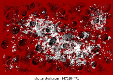 Abstract holes horror grunge pattern background