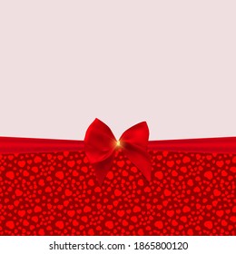 Abstract Holiday Background, Invitation with Love Hearts Template Background. Can be used as ard for Valentines Day party. Vector Illustration.