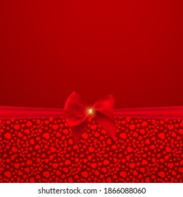 Abstract Holiday Background, Invitation with Love Hearts Template Background. Can be used as ard for Valentines Day party. Vector Illustration.