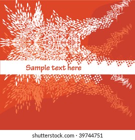 Abstract holiday banner with copy space. Vector.
