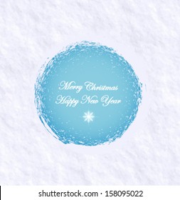 Abstract holiday card on snow background. Vector eps10.