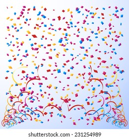 Abstract holiday confetti background. Vector eps10.