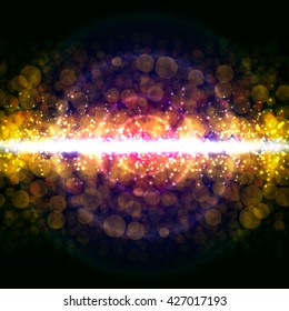 Abstract Holiday Light Rays Design