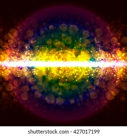 Abstract Holiday Light Rays Design
