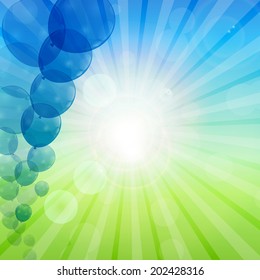 Abstract Holiday Nature Background Vector Illustration
