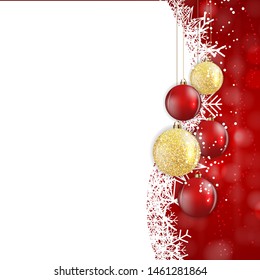 Abstract Holiday New Year and Merry Christmas Background. Vector Illustration EPS10