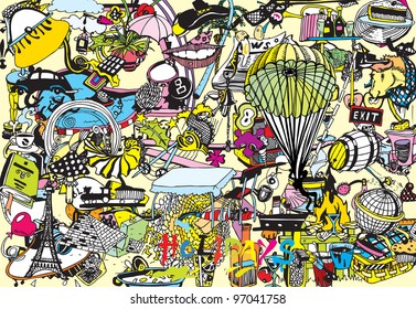 Abstract Holiday Party Background (vector)