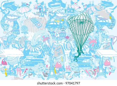 Abstract Holiday Party Background (vector)