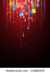 Abstract holiday sky star background editable vector
