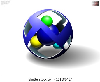 Abstract hollow sphere