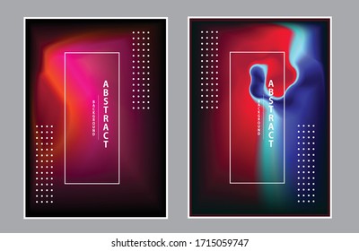 Abstract hologram fluid design element.