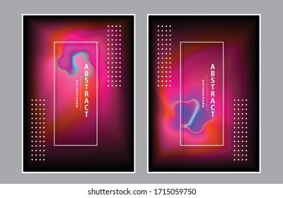 Abstract hologram fluid design element.