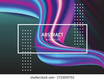 Elemento de diseño del líquido holograma abstracto.