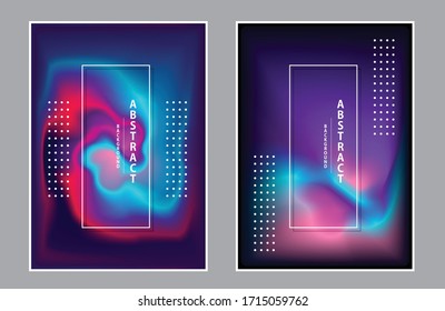Abstract hologram fluid design element.
