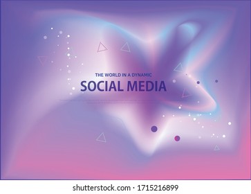 Abstract hologram fluid design element.