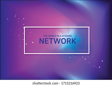 Abstract hologram fluid design element.