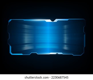 ciencia de fondo de pantalla de diseño de plantilla de marco holograma abstracto