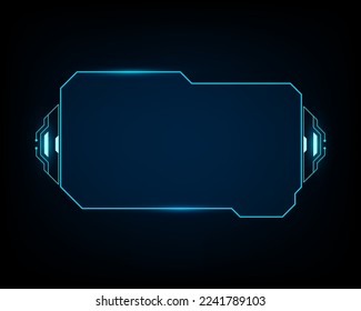 abstract hologram frame template design background screen science