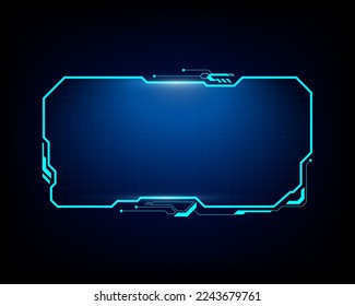 abstract hologram frame template design background screen science