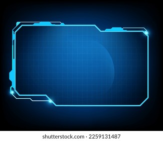 abstract hologram frame template design background screen science