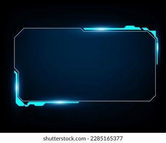 abstract hologram frame template design background screen science