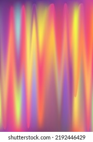 Abstract hologram gradient background  Iridescent bright holo print texture  Holographic digital pattern  Pearlescent unicorn vector backdrop  Spectrum blur aura gradient fluid paper 