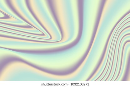 Abstract Holographic Background 80s - 90s. Soft Gradient Texture in Pastel Colors Design. Trendy Holography for your Project Design Posters, Banners, Presentation, Brochure, Fashion, Wallpaper, Cover.