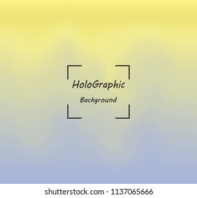 Abstract Holographic Background, Blurred Background For Cover, Purple-Yellow Color, Design template, Vector Illustration