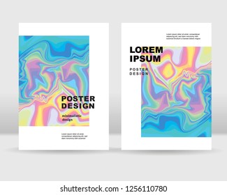 Abstract holographic background. It can be used for posters, cards, flyers, brochures, magazines and any kind of cover. EPS 10. Vector illustration