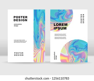 Abstract holographic background. It can be used for posters, cards, flyers, brochures, magazines and any kind of cover. EPS 10. Vector illustration