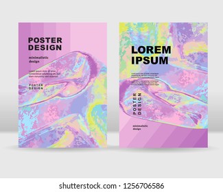 Abstract holographic background. It can be used for posters, cards, flyers, brochures, magazines and any kind of cover. EPS 10. Vector illustration